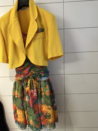 Damen Kleid mit Bolero Grösse/34:36