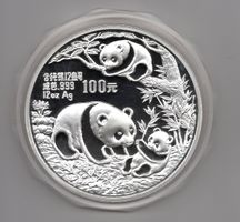 (1428) China, 100 Yuan Panda, 1988 pp, 12 Unzen
