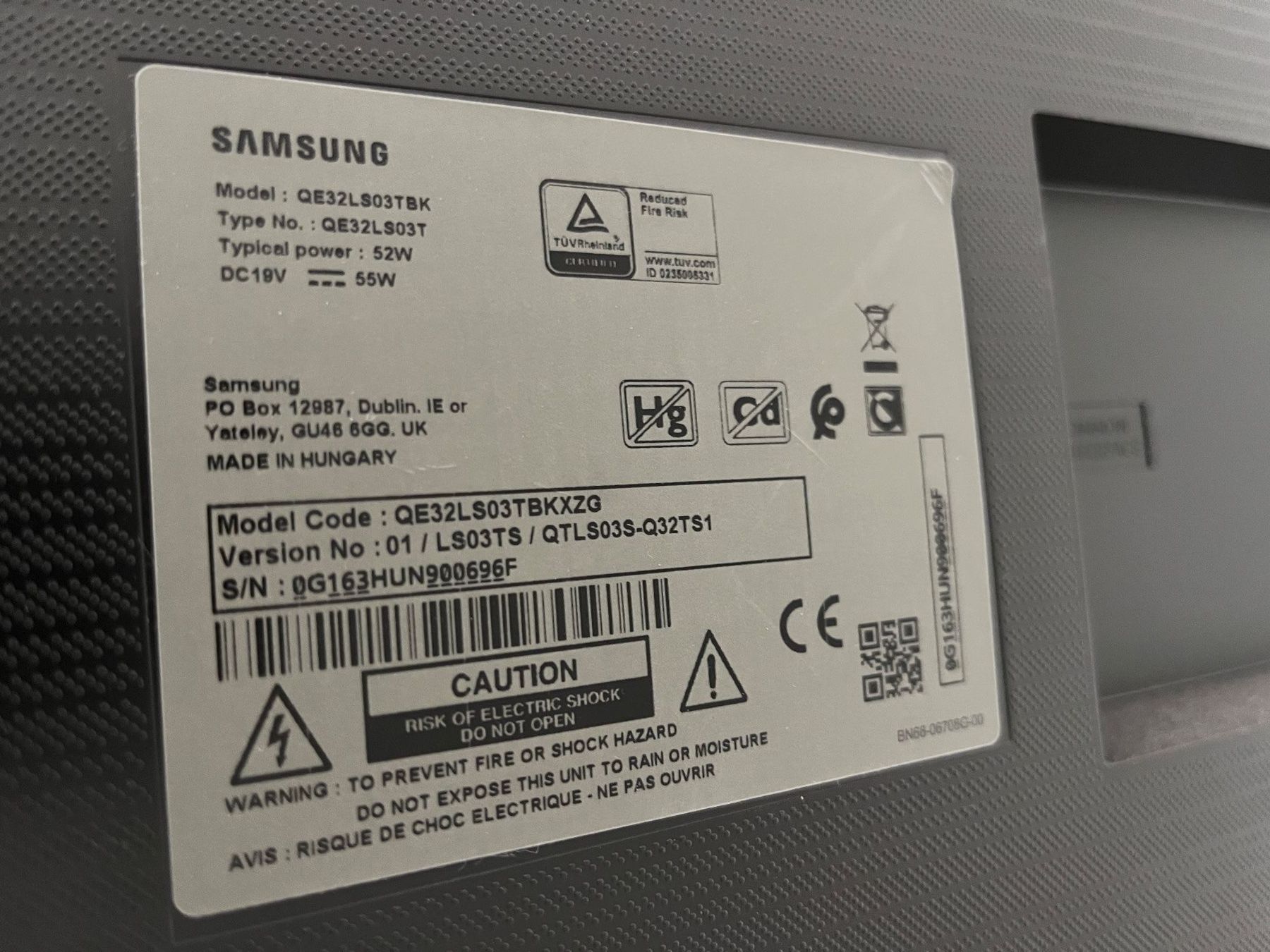 Samsung Televisori: Samsung TV The Frame 32“ – Usato da Schaffhausen venduto da Marlies777 3