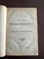 «Pan Wołodyjowski» Antik Buch von 1896