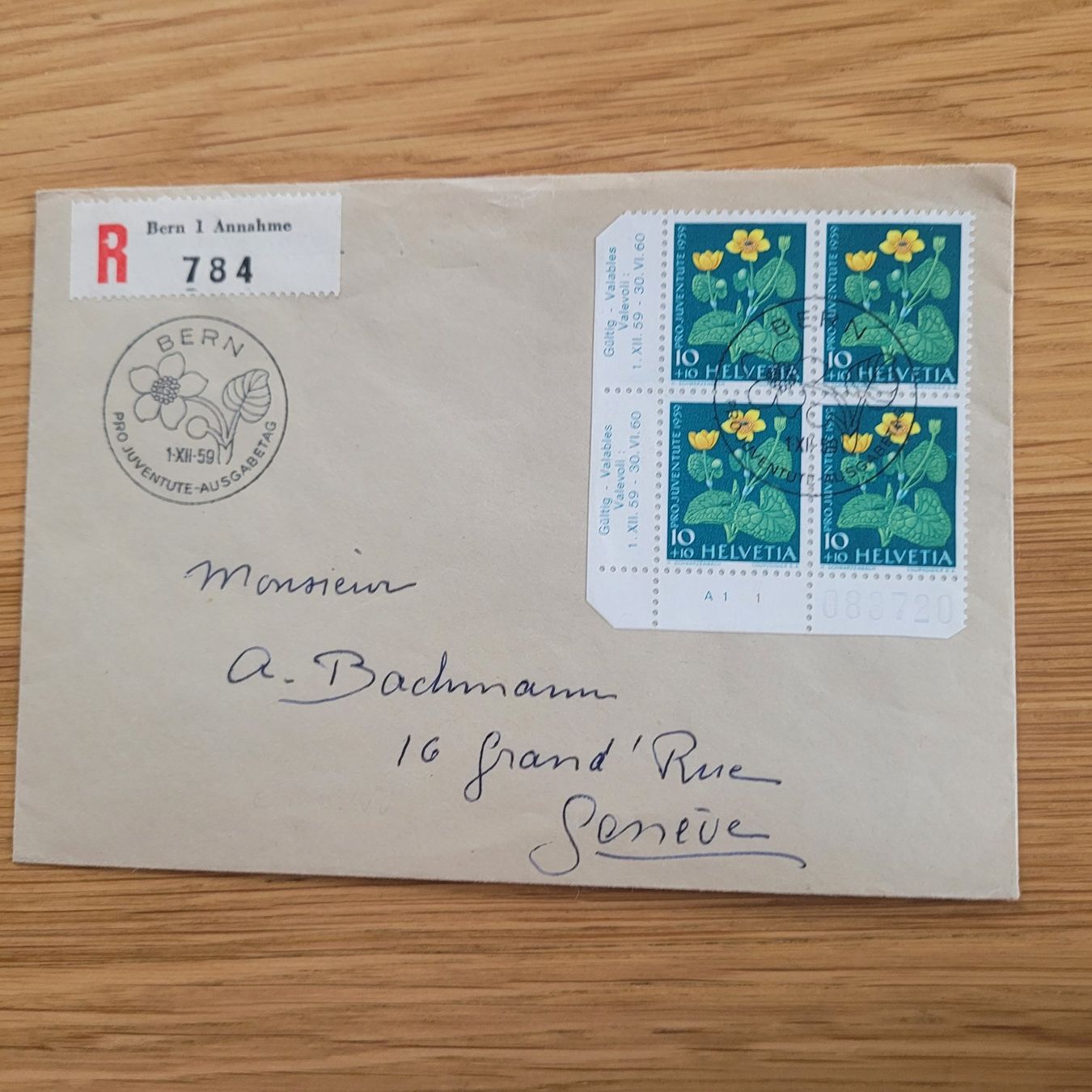 Tous les timbres: Dokument Bern 1959 Pro Juventute – D'occasion à Biel/Bienne par Destockweb