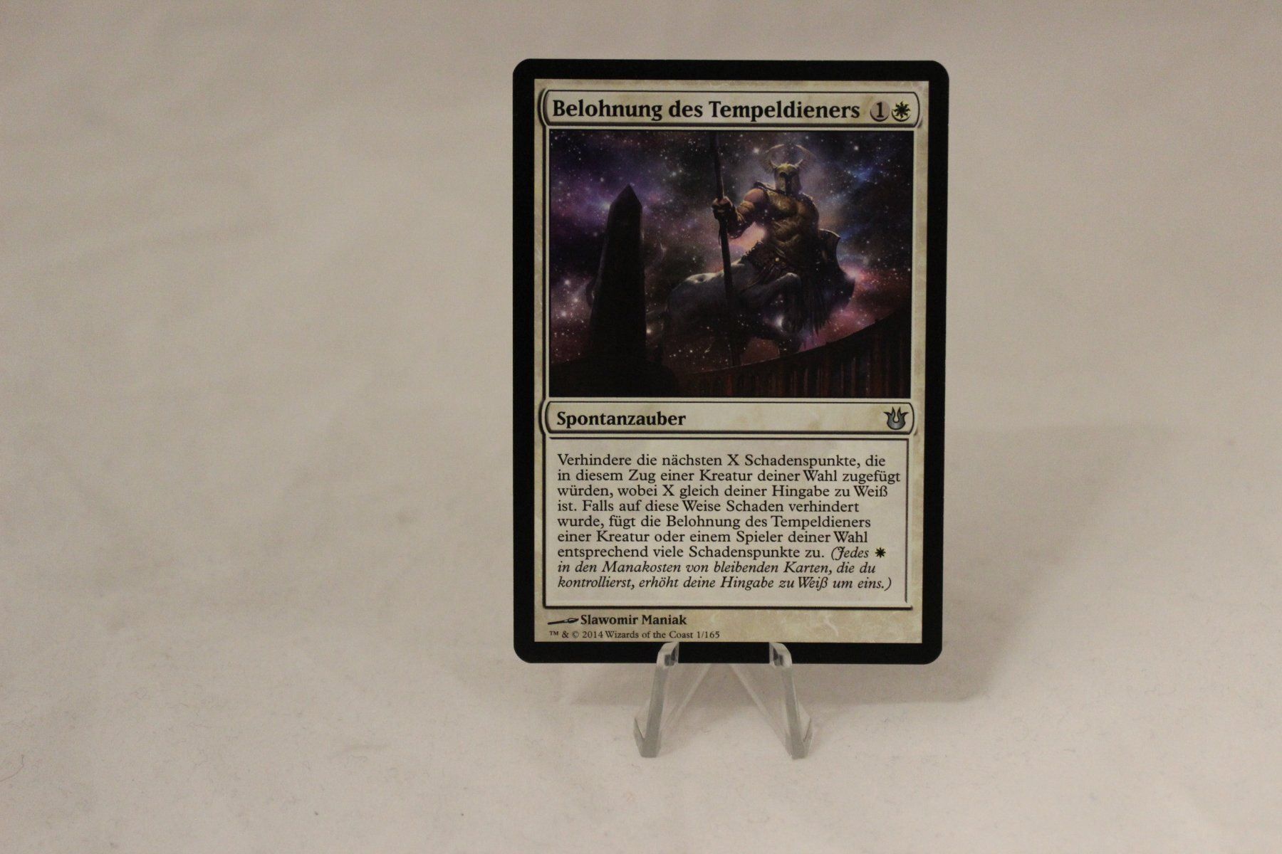 Magic The Gathering Carte collezionabili: Belohnung des Tempeldieners - Magic – Usato da Dulliken venduto da Sefty