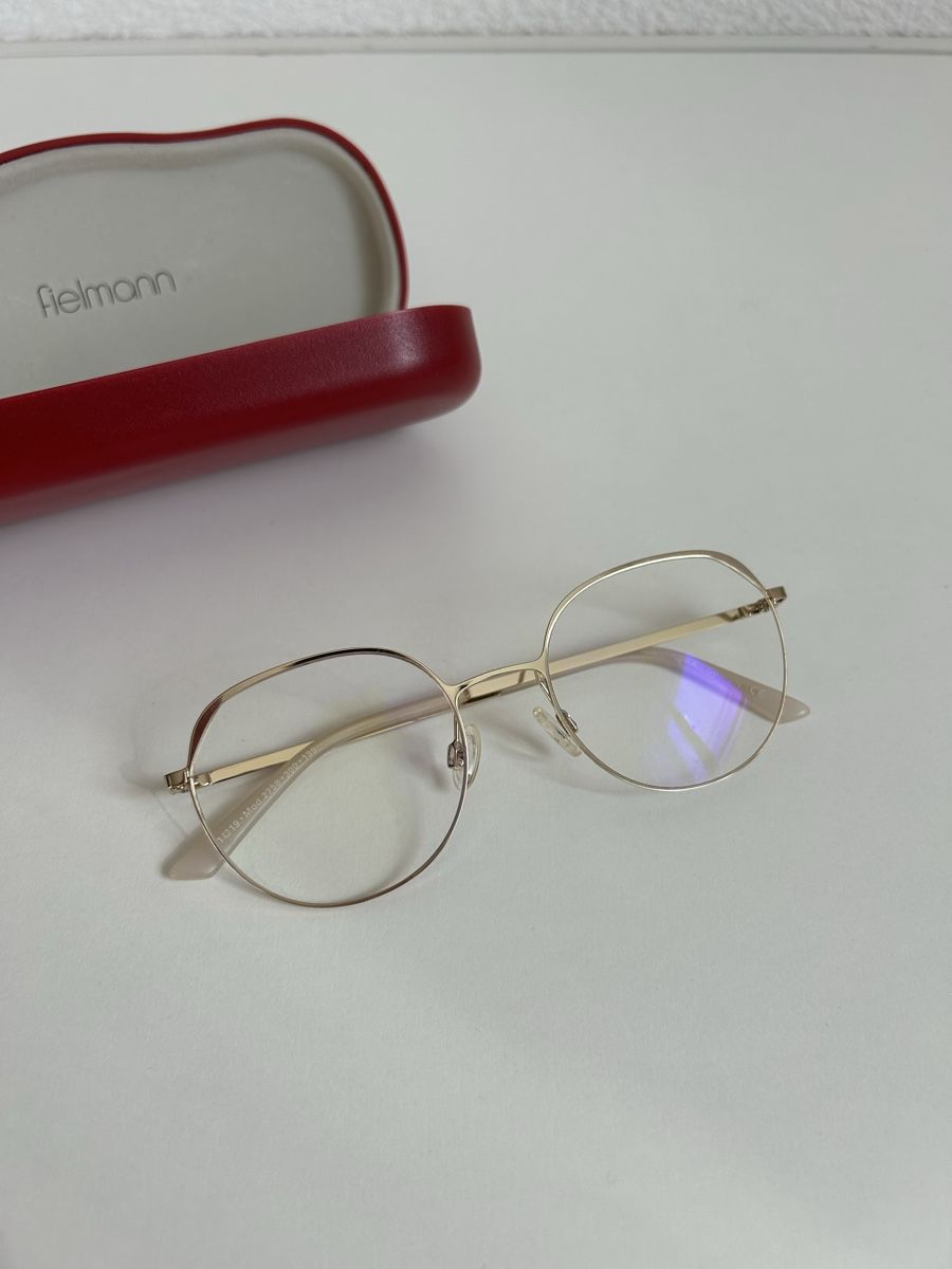Fielmann Occhiali & Lenti: Fielmann Brille, Gold, Rund, Inklusive Etui – Usato da Chur venduto da faja7000 1