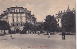 Solothurn Bahnhofplatz mit Hôtel Metropol