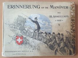 Buch - Erinnerung an die Manöver der III. Armeecorps 1900