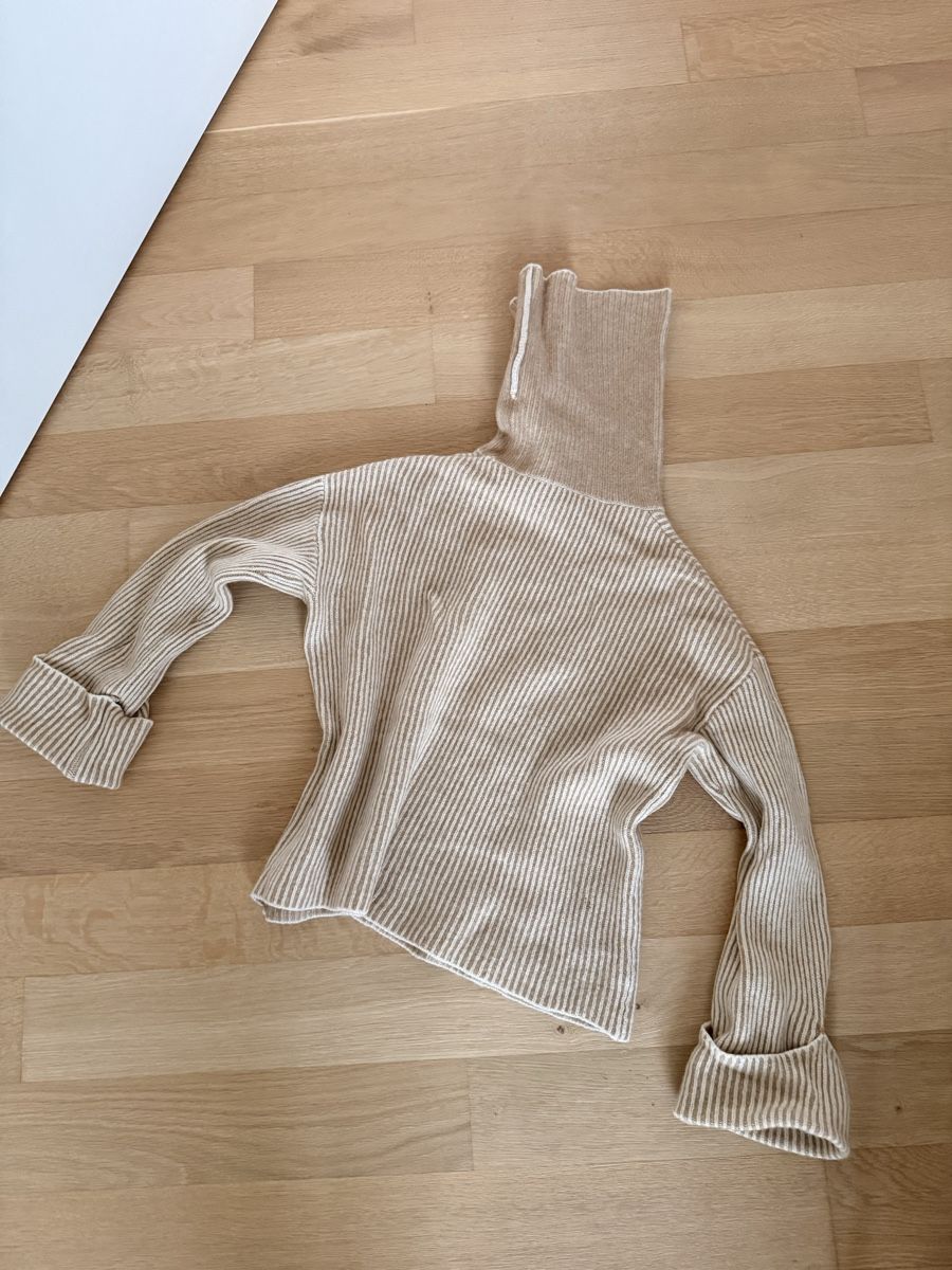 C&A Maglioni & Felpe: C&A Kaschmir Rollkragenpullover Gr. S gerippt beige warm – Usato da Staad SG venduto da Chirrari 4