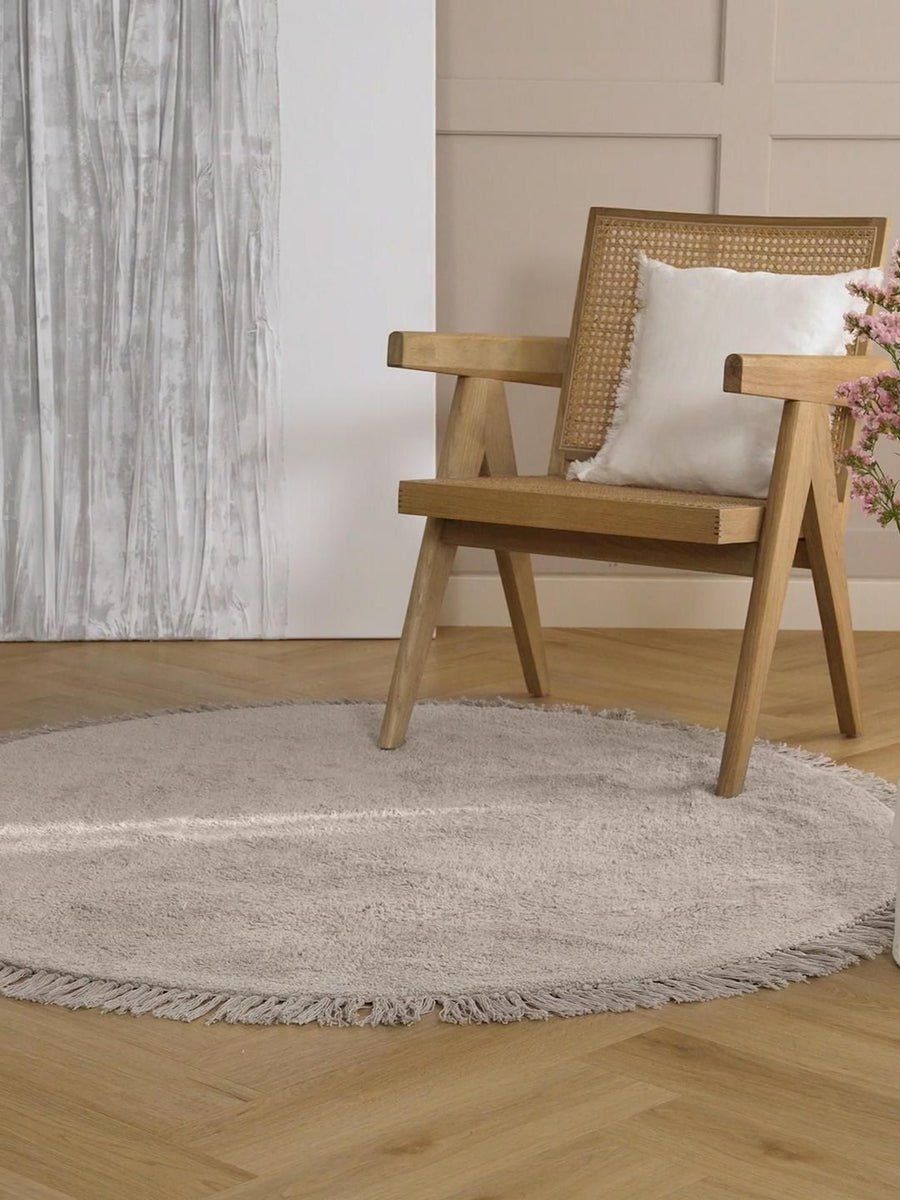 Westwing Tappeti: Runder Baumwollteppich Daya mit Fransen, CHF 159-40% – Nuovo (secondo la descrizione) da Otelfingen venduto da Yvonne_Outlet 2