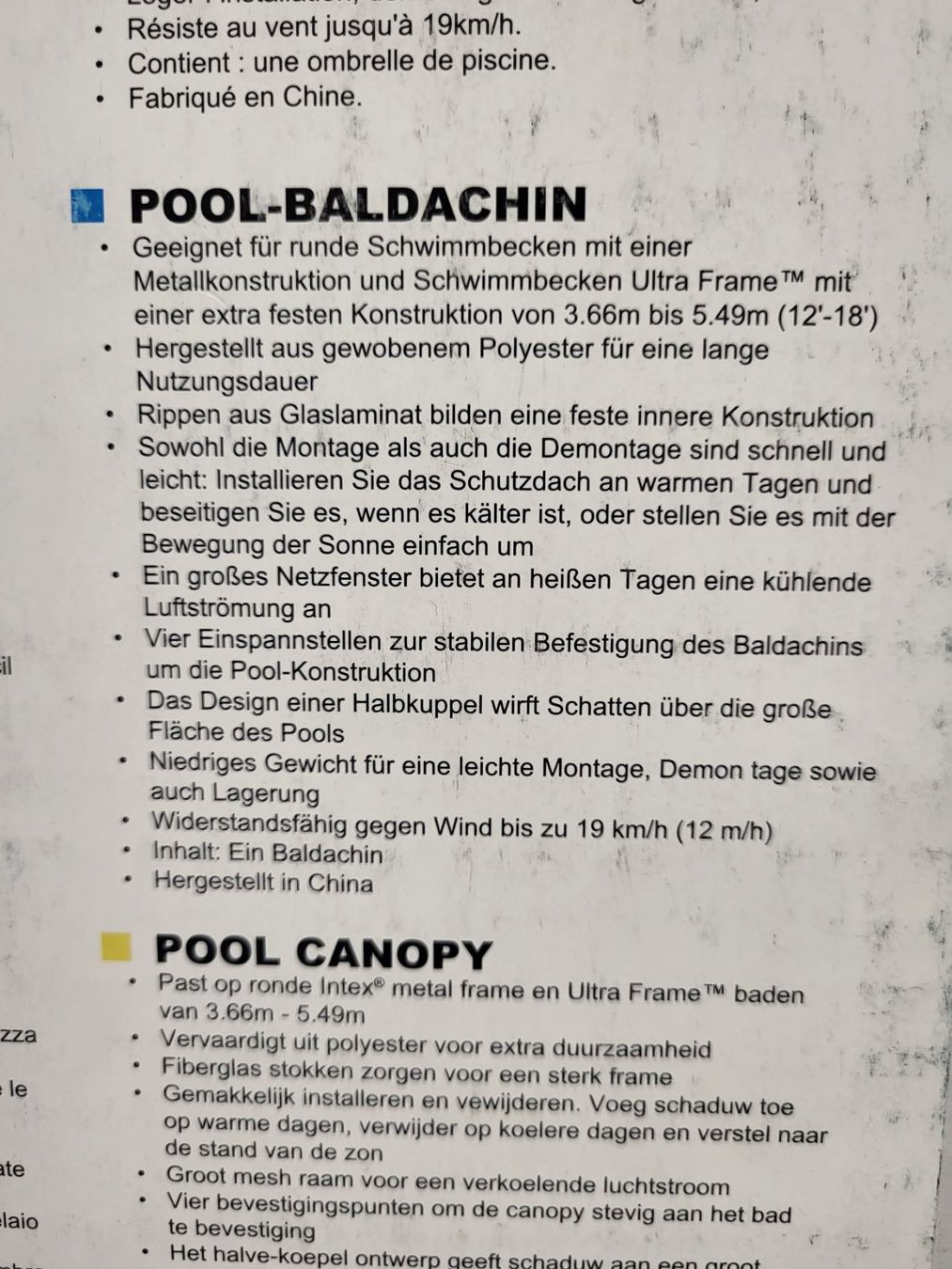 Intex Schwimmbad: Intex Pavillon Pool Canopy – Neu und originalverpackt aus Bassersdorf von greenit 3