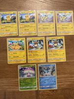 9 Pokemon Karten - Pikachu, Raichu und mehr