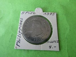 Philippinen 1975, 5 Piso, unzirkuliert