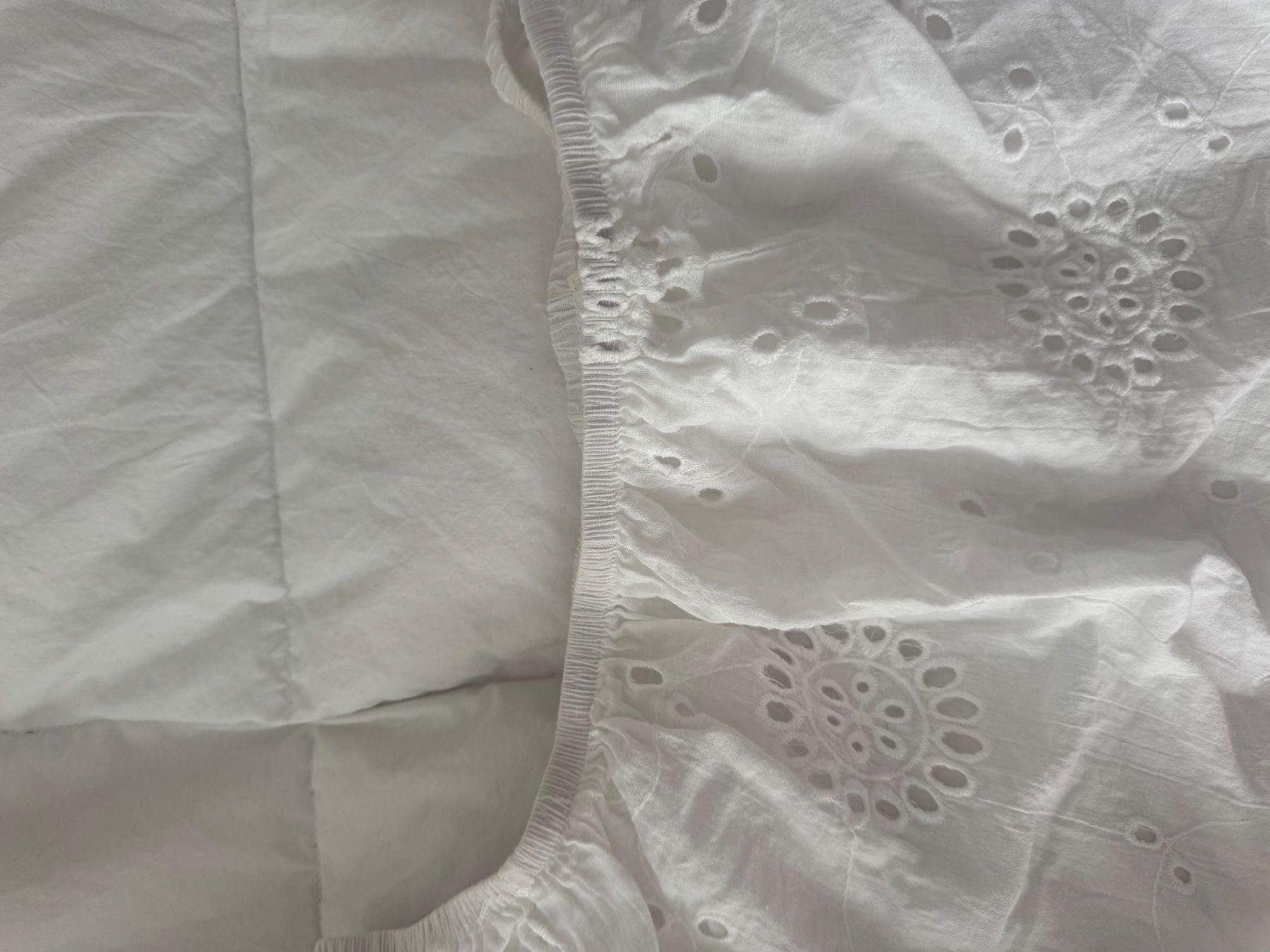 Top: Haut blanc brodé taille M état neuf – Usato da Genève venduto da lejardindesvetements 2