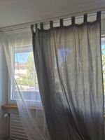 2 Ikea Vorhänge grau mit Schlaufe