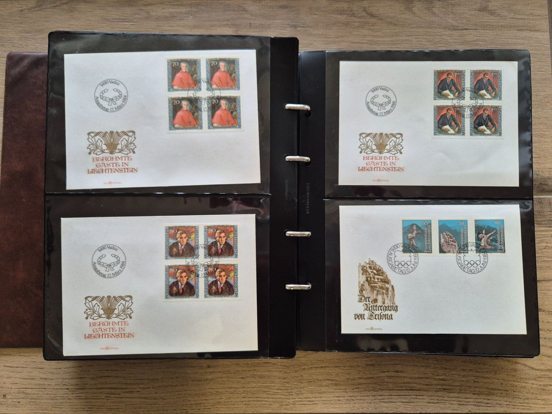 Alle Briefmarken: Sammlung FDC Lichtenstein   (195) – Gebraucht aus Romanshorn von Spinner7 5