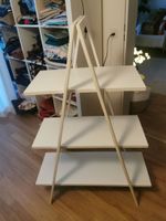 Dekoratives Regal, weiss mit 3 Bretter 