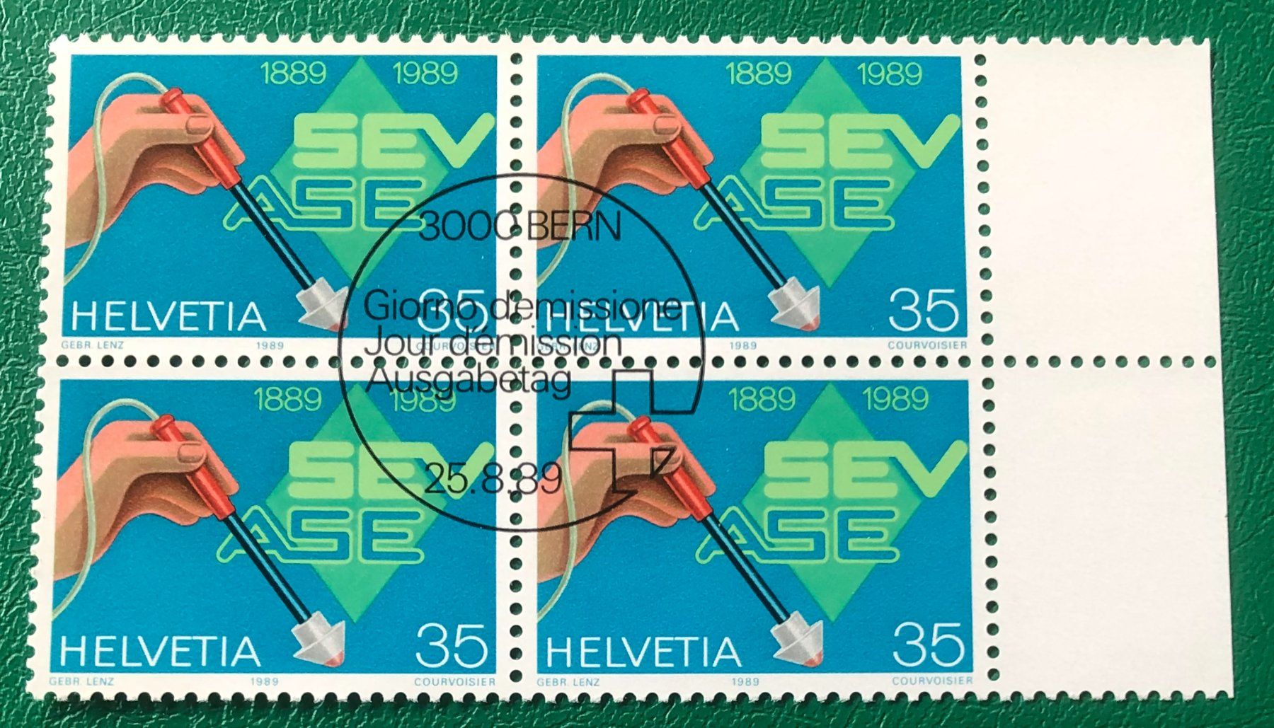 Tutti i francobolli: 4 er Block Nr. 777 mit ETStempel Bern – Usato da Aarau venduto da Billa007