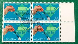4 er Block Nr. 777 mit ETStempel Bern