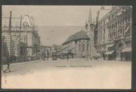 Carte P ( Lausanne / Poste et St. François )