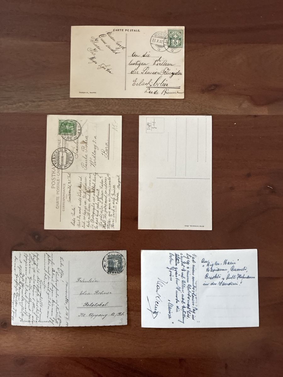 Cartoline postali: 11 Ansichtskarten Schweiz von Neuveville BE – Usato da Oftringen venduto da Cla.vD.74 3