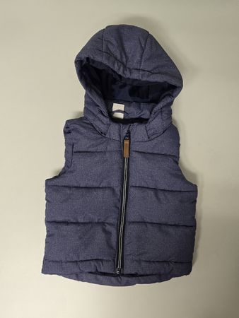 H&M Steppweste Gilet mit Kapuze Gr. 74