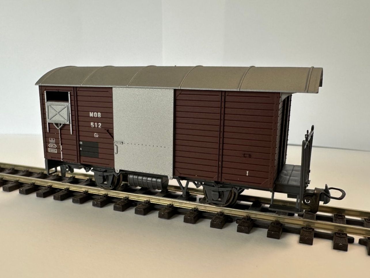 Bemo Modellini di ferrovie: Bemo - MOB Gk 512 - Gedeckter Güterwagen – Nuovo e nell'imballaggio originale da Domat/Ems venduto da mmx4001
