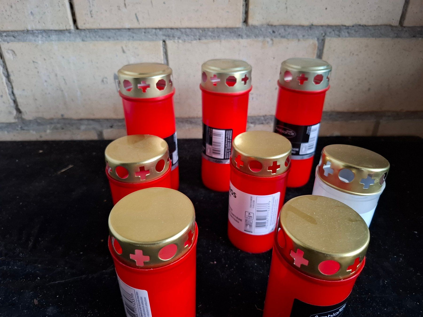 Candele: Grabkerzen Rot 8 Stk. Neue Ware – Nuovo (secondo la descrizione) da Schönholzerswilen venduto da clyde123 2