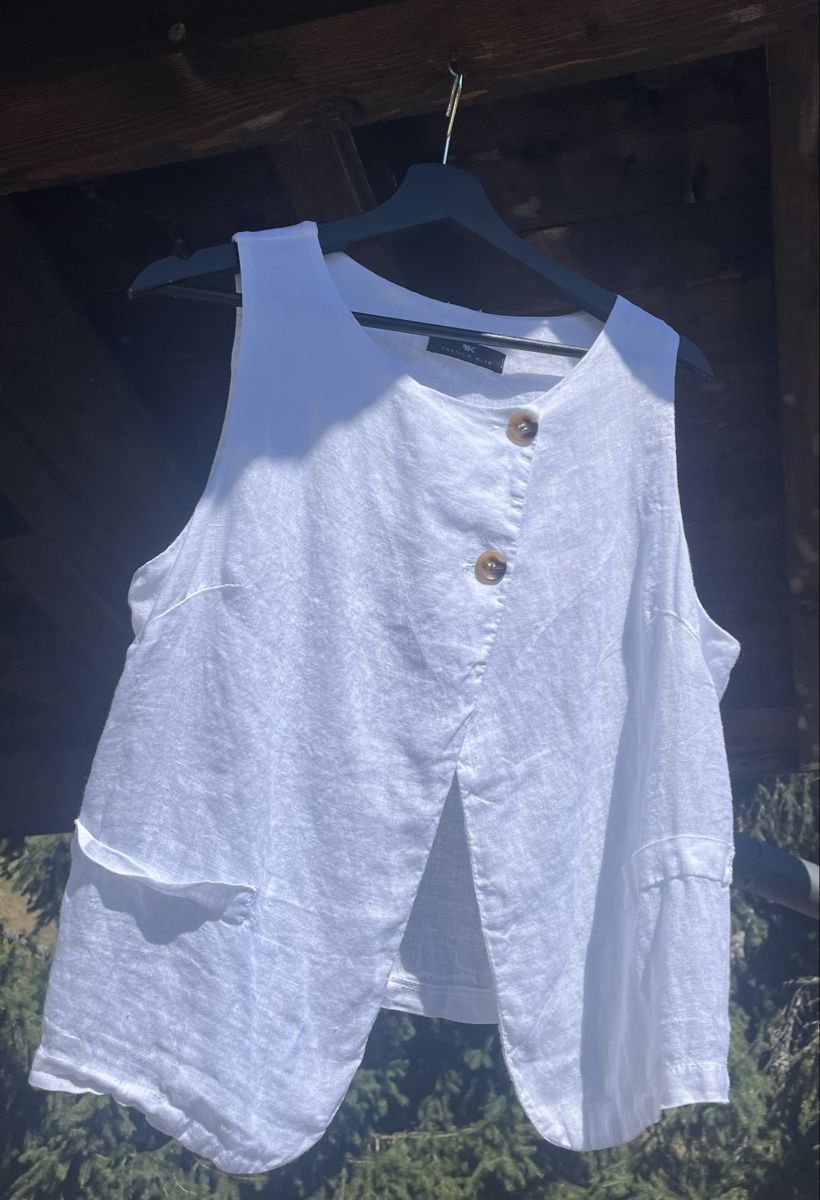 Gilet & Giacche senza maniche: Gilet en lin Gr 40 – Usato da Ovronnaz venduto da fra_n8h8 3