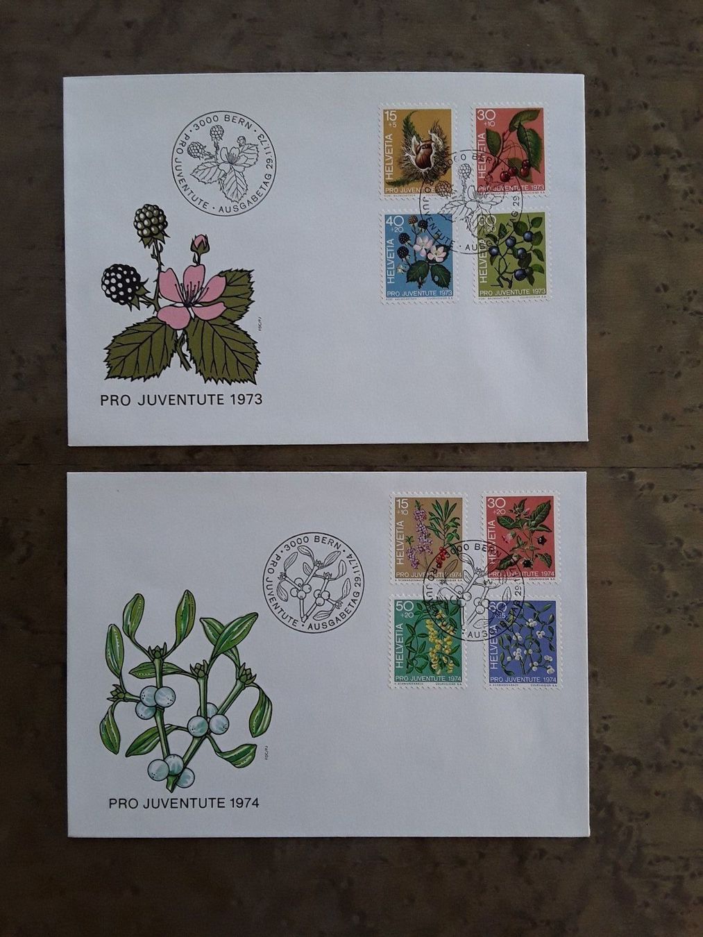 Alle Briefmarken: Pro Juventute FDC Brief 1973 / 1974 – Gebraucht aus Bazenheid von derdelorean01