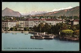 Genève, Promenade du Lac et Mont-Blanc