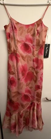 Abendkleid Vera Mont Blumen rosa rot Gr. 34 / Gr. S NEU