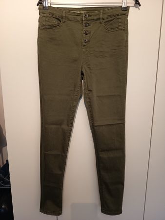Damen Hose C&A, Skinny High Rise,  Gr. 40, olivgrün