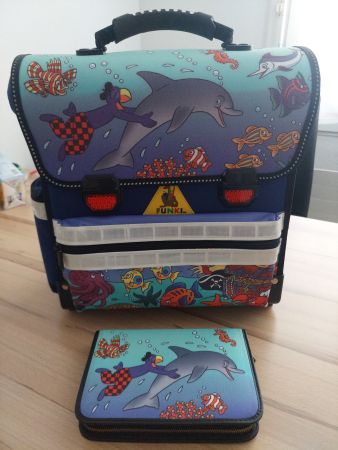 Globi Schultasche inkl. Etuie, alles NEU