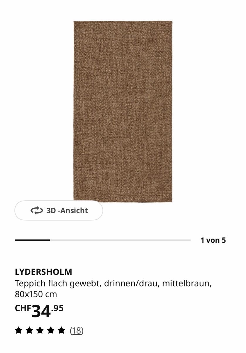 Ikea Tapis: IKEA Lydersholm Teppich – D'occasion à Worben par pO0cahontas