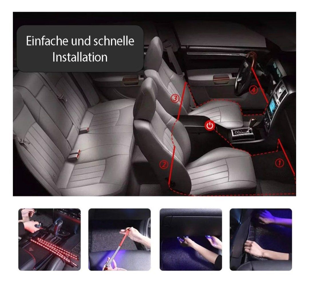 Alle Autoersatzteile: Auto Ambiente Beleuchtung LED – Neu (gemäss Beschreibung) aus Dornach von rom_tnh6 3