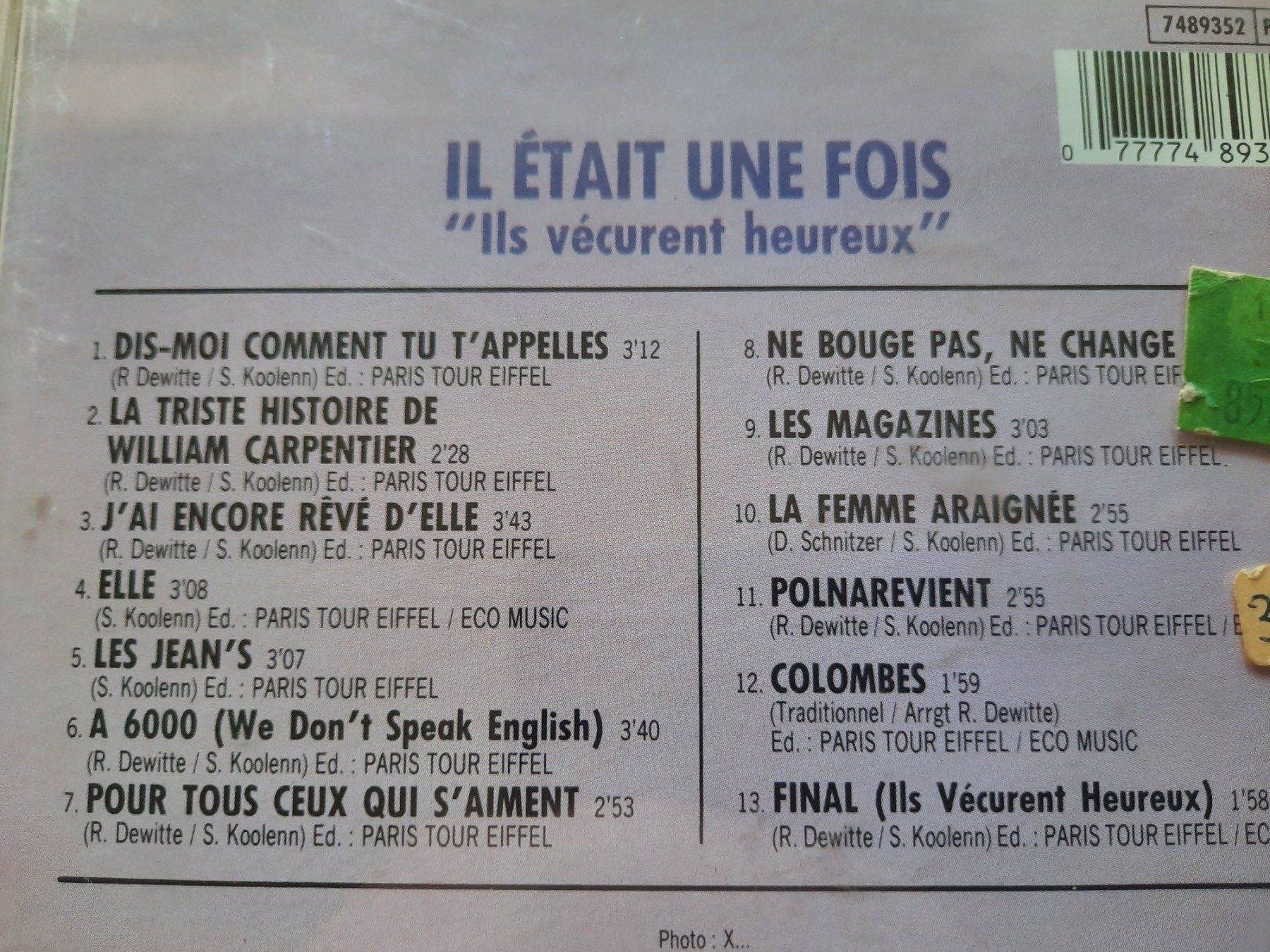 CD: CD Il était une fois - Ils vécurent heureux – Usato da Pully venduto da bro_n52j 2