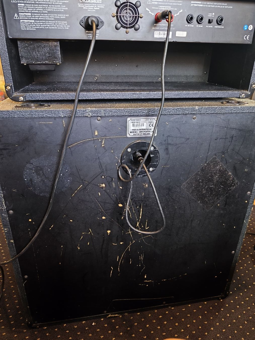 Marshall Amplificateurs: Marshall MG100HDFX plus VS412 140W Halfstack gebraucht – D'occasion à langenthal par Used01 2