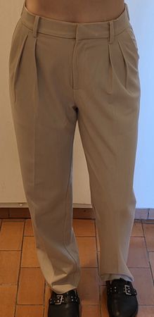Beige Stoffhose von H&M, Grösse 36