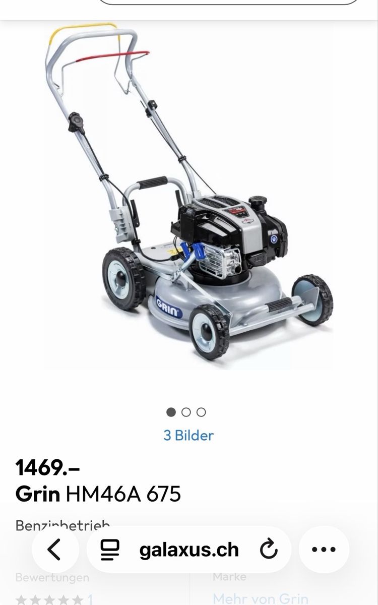 Rasenmäher: GRIN Rasenmäher Benzin Briggs & Stratton – Gebraucht aus Zürich von joyfulgrace 9