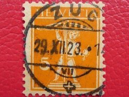 1923: Nr.152 (Tellknabe) mit idealem Vollstempel von ZUG !