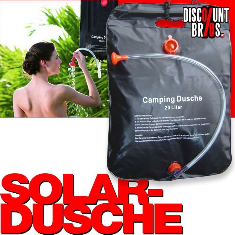 Kaufe Wassertaschen 20L Outdoor Camping Wandern Solar Dusche