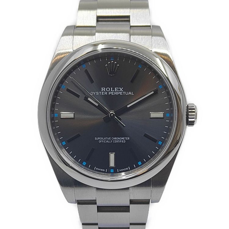 Rolex Oyster Perpetual 39 Rhodium Dial (Full set 07.2018) (Gebraucht ...
