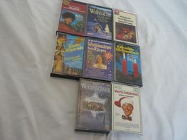8x MC Kassetten alle Weihnachtslieder Weihnachten usw Set