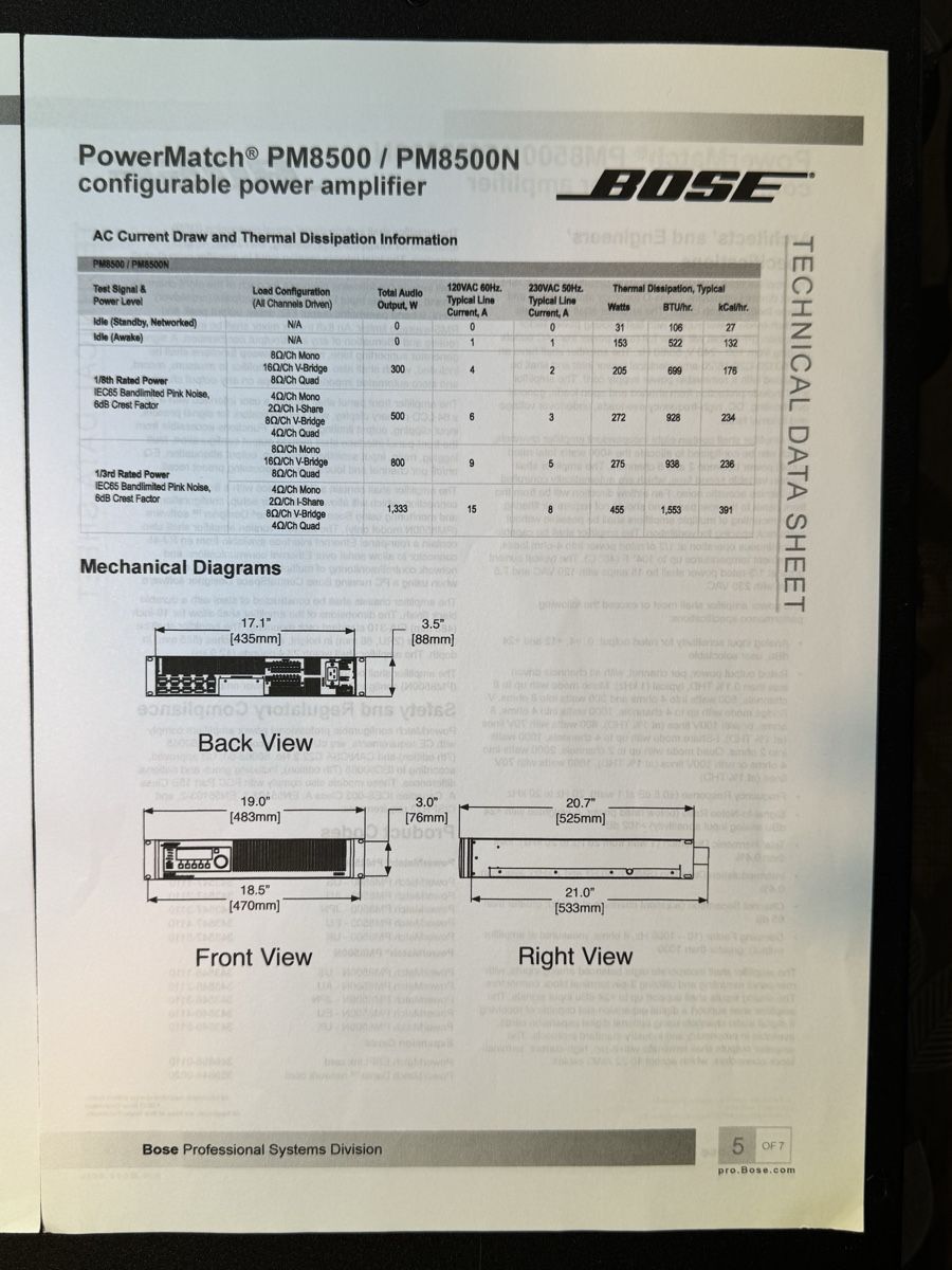 Bose Amplificatori: Amplificateur Professionel Bose PM8500 – Usato da Crissier venduto da ale_cp75 2