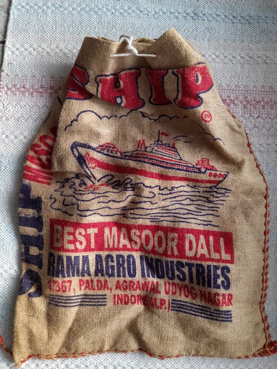 Indian Rice Bag Backpag/ Reisbeutel Rucksack / Sac à dos riz (Gebraucht ...