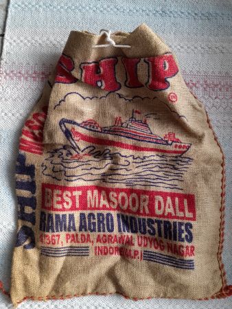 Indian Rice Bag Backpag/ Reisbeutel Rucksack / Sac à dos riz