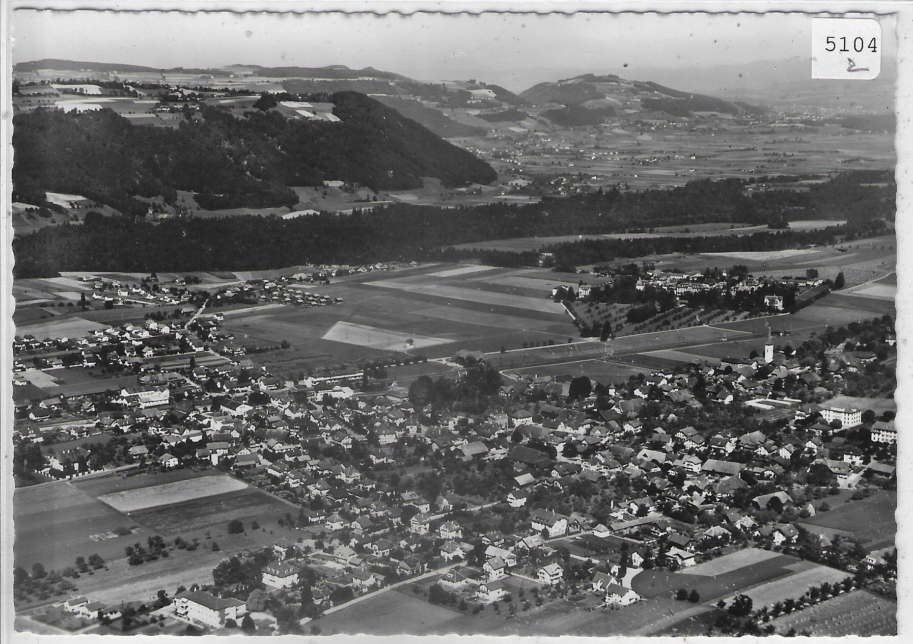 Cartoline postali: Münsingen - Flugaufnahme O. Wyrsch – Usato da Ettingen venduto da Kartenplanet