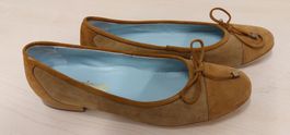 Stylish Capriccio Ballerinas, Suede Brown, Size 39.5