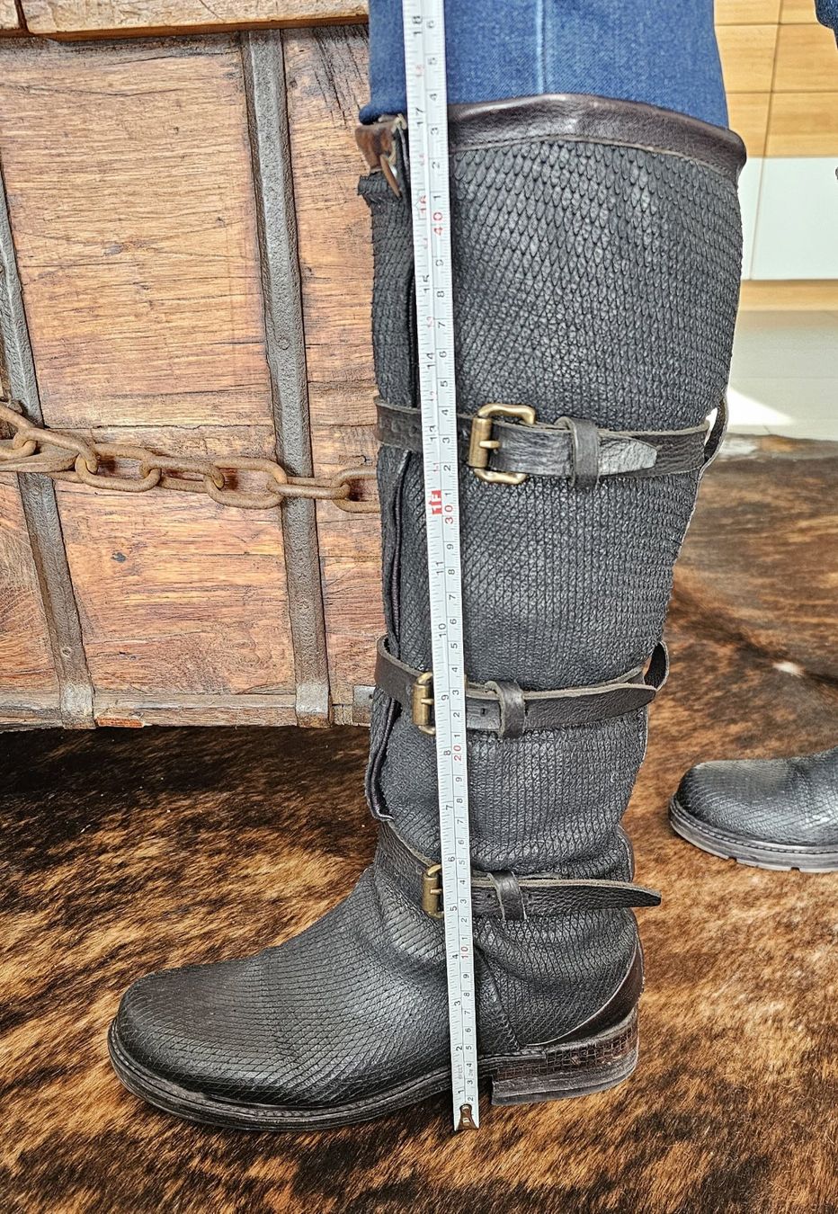 A.S.98 Scarpe da donna: AS 98 Lederstiefel, Schwarz, Grösse 39 – Usato da Kollbrunn venduto da Antikmann 2