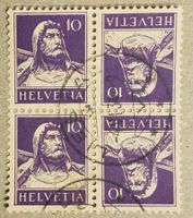 MA442) K27z, Kehrdruck 4-Block Zentrischer ⊙ LIESTAL Kt. 300