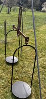 Antike grosse Waage, nostalgische Hofwaage, 150cm hoch !