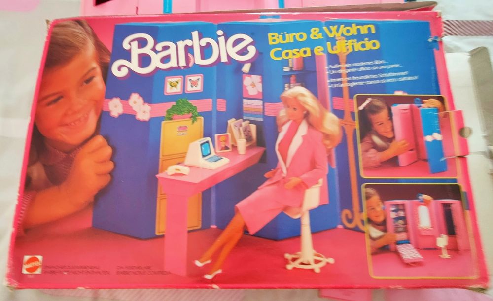Barbie Home & Office Set 1984 - Édition Collector Mattel - Fabriqué Au Mexique - NRFB (NEUF)